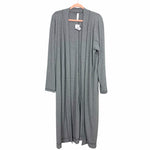 Sleep By Cacique Grey Ribbed Midi Lounge Robe NWT- Size 14/16