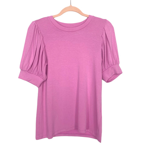 Daily Ritual Pink Puff Sleeve Top NWT- Size XS