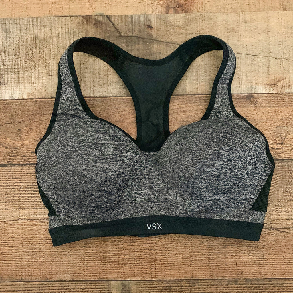 Victoria Secret Sport Grey Heathered Sports Bra- Size 32D – The Saved  Collection