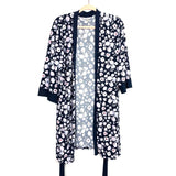 Marilyn Monroe Navy Blue Floral Robe And Nightgown Sleep Set- Size XL