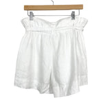 Reformation White Linen Paperbag Shorts- Size 4