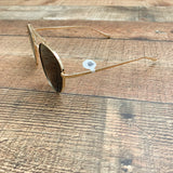 No Brand Gold Aviator Sunglasses