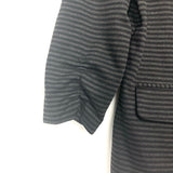 Soho Apparel LTD Black/Grey Stripped Blazer- Size L