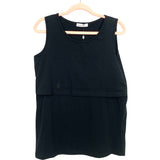 Ingrid & Isabel Jet Black Nursing Top NWT- Size M