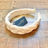 Universal Thread Cream Knit Braided Headband NWT