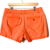 J. Crew Neon Orange Chino Shorts- Size 12