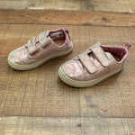 Toms Girl's Pink Glitter Shoes- Size 9