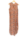 Marie Oliver Pink & Orange Tank Dress 100% Silk- Size XS