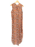 Marie Oliver Pink & Orange Tank Dress 100% Silk- Size XS