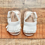 Koshine White Tassel Sandals- Size 120 (~6-12M)