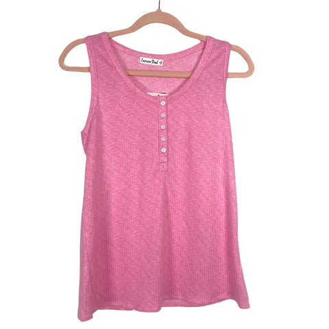 Emerson Road Whisperluxe Pink Button Front Tank and Short Pajamas NWT - Size S