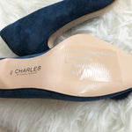 Charles by Charles David Suede Pom Pump (Brand New)- Size 10