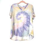 Amaryllis Tie Dye V-Neck Tee- Size L