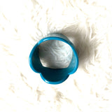 No Brand Teal Scalloped Bangle
