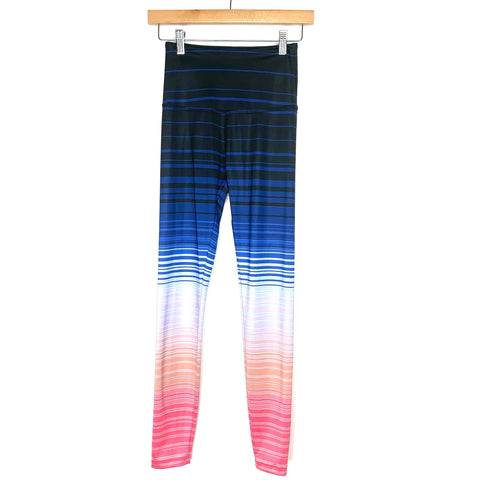 Beyond Yoga Multicolor Striped High Waist Leggings- Size XS (Inseam 25")