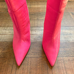 River Island Hot Pink Croc Embossed Boots- Size UK 7/US 9 (BRAND NEW CONDITION)