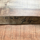 Pink Floyd Distressed Leather AUTOGRAPHED Belt- Size 34 (see notes)