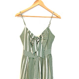 Vestique Green Patterned Tie Front Midi Dress NWT- Size S