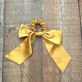 No Brand Mustard Satin Hair Tie