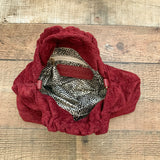 Sole Society Maroon Scrunched Handle Handbag (In Like New Condition!)