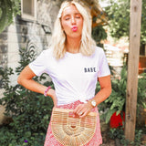No Brand White "Babe" Tee- Size L