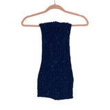 No Brand Navy Blue Open Knit Scarf