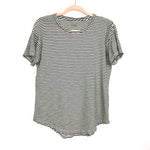 Madewell Striped Round Hem Tee- Size M