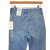 Free Assembly Light Wash Distressed The Original 90's Straight Jeans NWT- Size 4 (Inseam 28”)
