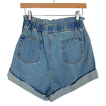 Signature 8 Paperbag Waist Denim Shorts- Size M