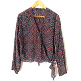 Madewell Floral Wrap Style Top- Size L