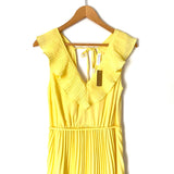 Vestique Yellow Pleated Maxi Dress NWT- Size M