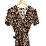 Ces Femme Animal Print Belted Jumpsuit NWT- Size S