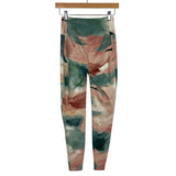 Soma Green/Tan/Blush Pattern Nonstop Leggings- Size S (Inseam 27.5”)