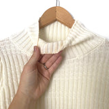 L’ Academie Ivory Knit Mock Neck Sweater- Size S (see notes)