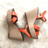 J Crew Leather Strap Wedge- Size 9
