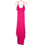 White Mark Fuchsia Round Hem Side Slit Dress NWT- Size S