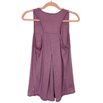 Marika Lavender Racerback with Back Pleat Tank- Size M