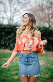Grlfrnd Denim Distressed Skirt- Size 26