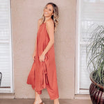 By Together Brick Flowy Dress- Size S