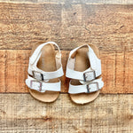 Old Navy White Buckle Sandals- Size 3-6M