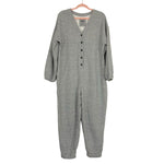 Madewell MWL Heathered Grey Cozy Coverall Jumpsuit- Size L