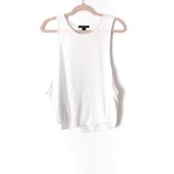 Forever 21 White Open Back Tank- Size S (see notes)