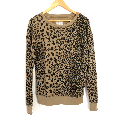 Current Elliot Leopard Sweatshirt- Size 0