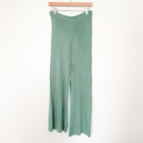 Nasty Gal Sage Green Knitted Lounge Set NWT- Size S (Sold As Set)
