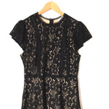 Blu Pepper Black Lace Overlay Dress- Size M