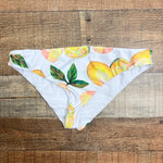 Azure Reversible White Lemon Print Bikini Bottoms- Size M (we have matching top)