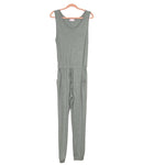 Pink Lily Grey Drawstring Waist Jumpsuit- Size M