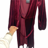 Gibson Look Wine Velvet Wrap Dress NWT- Size XS