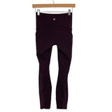 Lululemon Eggplant Mesh Detail Leggings- Size 4 (Inseam 25.5”)