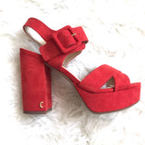 Circus by Sam Edelman Red Block Heels- Size 7